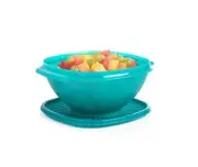 Tupperware Heritage Servalier 8 Cup Large Bowl Container With Lid Blue NEW