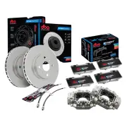 DBA Front Disc Brake Rotors Pads Calipers Hoses Kit for Subaru Liberty BL BP B13