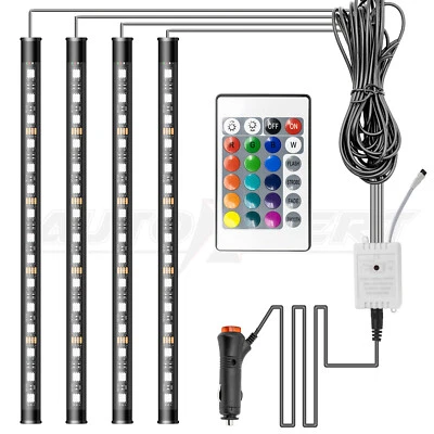 Car Interior Accessorie RGB 60LED Floor Decorative Atmosphere Strip Lamp Lights (for: Honda)