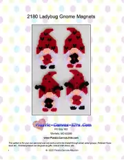 Ladybug Gnome Magnets- Plastic Canvas Pattern or Kit