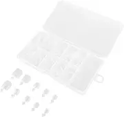 WRITWAA 100pcs Gel Polish Tips Toe Nail Tips Set Full Coverage Long Tips for Nail Art Practice Nail Set for Daily Use