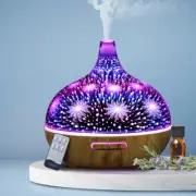 Ultrasonic Aromatherapy Diffuser Essential Oils 7 Colour LED Night Light 4 In 1