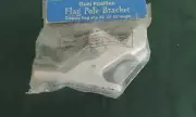 Flag Pole Bracket WHITE House Mounting Flag Poles AMERICAN GREETHINGS FLAG
