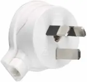 10A Side Entry Plug Top, White