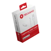 Techano Lightning (MFI-Certified) to USB A 1m Cable