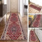 Traditional Runner Rug Hallway Carpet Runners 1m/1.5m/2m/2.5m/3m/3.5m/4m/4.5m/5m/6m/7m/8m Extra Long Carpet for Entryway Hall Kitchen Floor Mat(2ft×3.3ft/60×100cm)