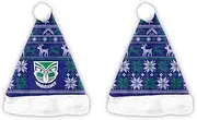 New Zealand Warriors NRL Rugby League Mens Adults Ugly Sweater Xmas Santa Hat