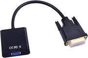 10PCS 1080P DVI-D to VGA Adapter Cable 25Pin Male to 15Pin Female HDTV Converter for PC Computer Monitor Display Card