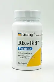 Rising Pharma - Risa-Bid Caplets - Probiotic Dietary Supplements - 100 caplets