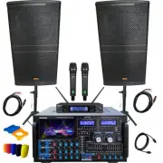 Sonken Home Karaoke Studio Package Deal (SA-767 Amp + CSS-212B (12") Speakers...