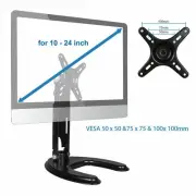 Adjustable 10'-24'' LCD Screen Computer Monitor Desk Mounting Base Stand Holder