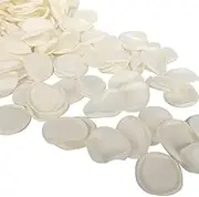 200pcs Silk Rose Petals Ivory Flower Petals for Wedding Flower Girl Fake Rose Petals for Wedding Table Centerpieces Anniversary Party Dinner Table Decoration