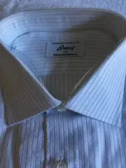 Brioni Long Sleeve -L-17-1/2- Striped Dress Shirt