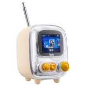 DIVOOM Tiivoo-2 Mini FM bluetooth Speaker Portable Retro TV Speaker 16 Core 40mm Full Range Horn Dual Core 24 bit DSP Ch