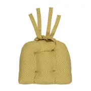 Fern Gully Yellow Cabana Chair Pad - Pack of 4