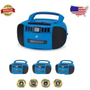 Multi-Functional Portable Boombox - AM/FM, CD, Cassette with Programmable Tracks