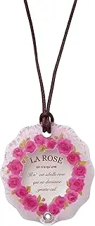 [Ishiguro] Ishigro Pendant Loupe Rose 16150, Body: W 2.1 x H 2.4 x D 0.4 inches (54 x 60 x 10 mm), Cord: Length 7.9-15.7 inches (20-40 cm) (