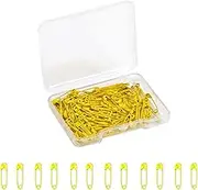 Yellow Safety Pins,Small Safety Pins for Clothes,19mm Metal Mini Saftey Pin for Tag Art Crafting Sewing Jewelry Making (120Pcs/Box)