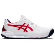 Asics Gel Resolution 8 LE - SIZE 9.5 - 1041A292-110 Classic Red Hard Court Navy