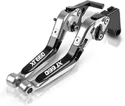 Brake Clutch Lever Adjustable for XT660 XT660R XT660X for Tenere XT 660 2004-2017 Brake Clutch Levers Motorcycle Adjustable Grips Handle(5)