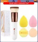 Ducare Foundation Brush with Makeup Sponges Makeup Cosmetic Puff Use for Dry and