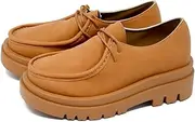 Liberty Doll(リバティー ドール) 3050 Tyrolean Lace-up Shoes, 2.2 inches (5.5 cm), Thick Sole, Moccasin, Unisex, Camel Nubuck, 22.5 cm