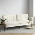 Amore Boucle Two in One 3 Seater Sofa Couch and Fold Out Futon Bed | Adjustab...