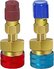 Car Quick Coupler Adapter | Quick Coupler Connector | Quick Coupler Fittings | High Low Pressure Air Conditioning Coupler Adapter AC Refrigerant Adapter for Car Air Conditioning