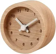 KATOMOKU muku mini clock km-26 round white tree beach