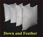SALE DUCK FEATHER & DOWN CUSHIONS INSERTS X 4 - 45 X 45CM