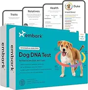 Embark Dog DNA Test Kit | Breed & Genetic Ancestry Discovery | Trait & Health Detection | at-Home Cheek Swab | Pack of 2