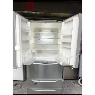 日立原裝～二手中古日立502公升6門變頻冰箱，可製冰，型號R-X51PS2，保固3個月