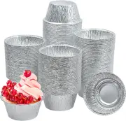 Baking Cups Cupcake Liner, 150 Pack Aluminum Foil Cupcake Pan 4 Ounce Muffin Lin