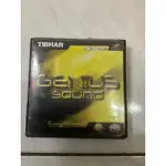 桌球孤鷹 桌球膠皮 TIBHAR GENIUS SOUND 蛋糕海綿 只有5片紅