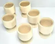 Pack of 6 - Solid Hardwood Mini Cup Egg Holder Wood Craft 1-1/4 x 2"