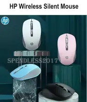 HP S1000 Plus Silent USB Wireless Computer Mute Mouse, Black/White/Pink/Blue,NEW