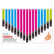 Kalimba Sticker For Beginner Gifts Kalimba Scale Learner Self-adhesive