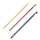 Aluminum TUNISIAN AFGHAN Crochet Hook Knit Needles Set Sweater Knitting Tool