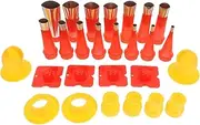 LIFKICH 1 Set Reusable Caulking Tool with Assorted Nozzles and Scrapers Professional Caulking Finisher for Sealing Shower Toilet Sink and Waterproofing Projects