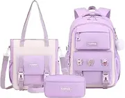 [PIG PIG GIRL] Girls Backpack, Lightweight Kids Backpack Girls School Backpack Book Bag for Elementary Primary School