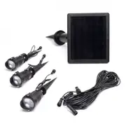 Solar Garden Spotlight - 3 Adjustable Heads - Warm White - ACCENT