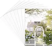 15Pcs 5x7 Photo Mat Uncut Picture Mat Board White Rectangle Paper Blank Frame Core Bevel Display Show Backerboard Album Pack Accessories for 3 x 4in Photos Pictures Wall Artwork Decoration