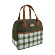 Sachi Style 237 Insulated Cali Lunchbag - Olive Green Gingham