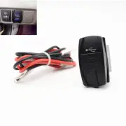 Car ARB Jack Blue LED Light Dual USB Power Charger Port Socket 12V 24V