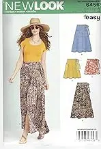 Newlook 6456 Misses' Sewing Pattern Easy Wrap Skirts, Size 6-8-10-12-14-16-18