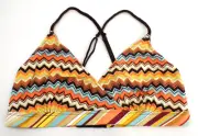 Missoni For Target Rayon Zig Zag Bra Top New With Tags Large Hook & Eye Chevron