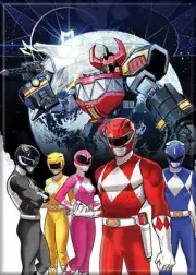 POWER RANGERS ATA-BOY MAGNET 2.5” X 3.5” NEW
