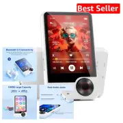 2.4-Inch Touchscreen MP3 Player - 128GB Storage, Bluetooth 5.3, Built-in Speaker