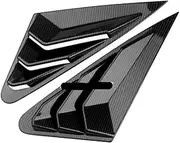 Carbon Fiber Side Vent Window Scoop Louver Cover Trim Compatible For Audi A4 B9 2017-2019 Car Modification Auto Parts