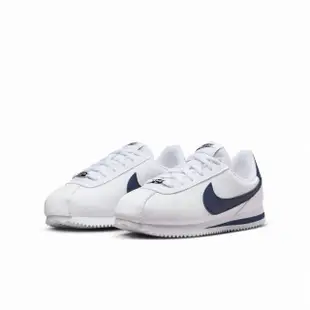 【NIKE 耐吉】復古慢跑鞋 休閒鞋 阿甘_童_白色_CORTEZ BASIC SL GS(904764106)